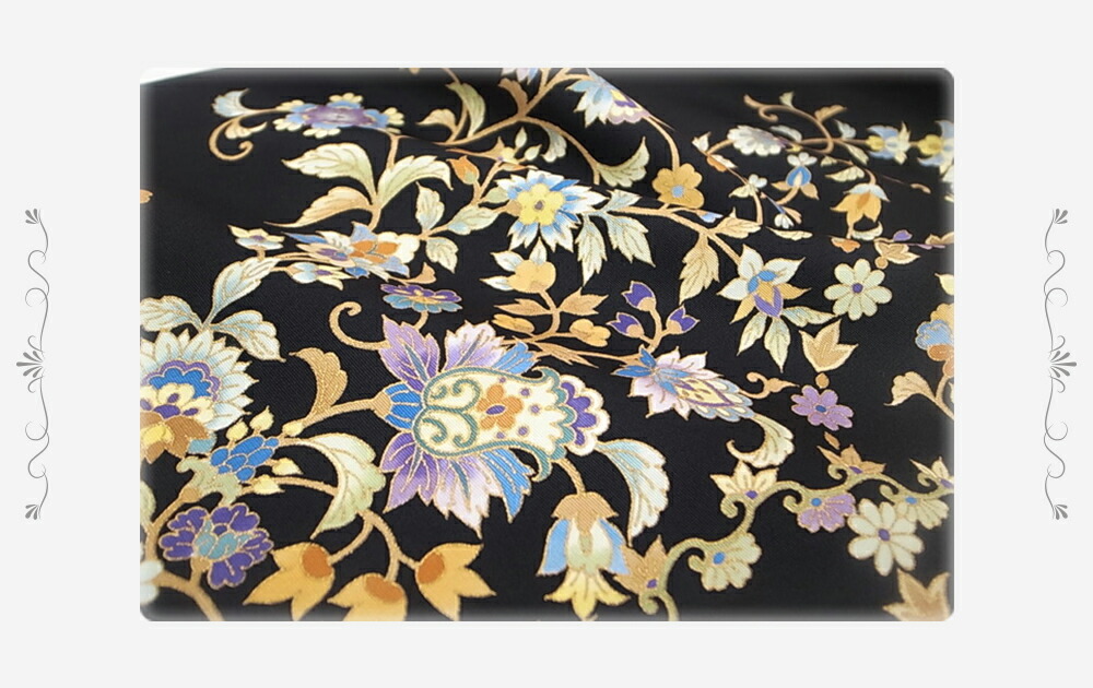 楽天市場】岡重 名古屋帯 九寸 本加工友禅 駒塩瀬 染帯 花更紗文様