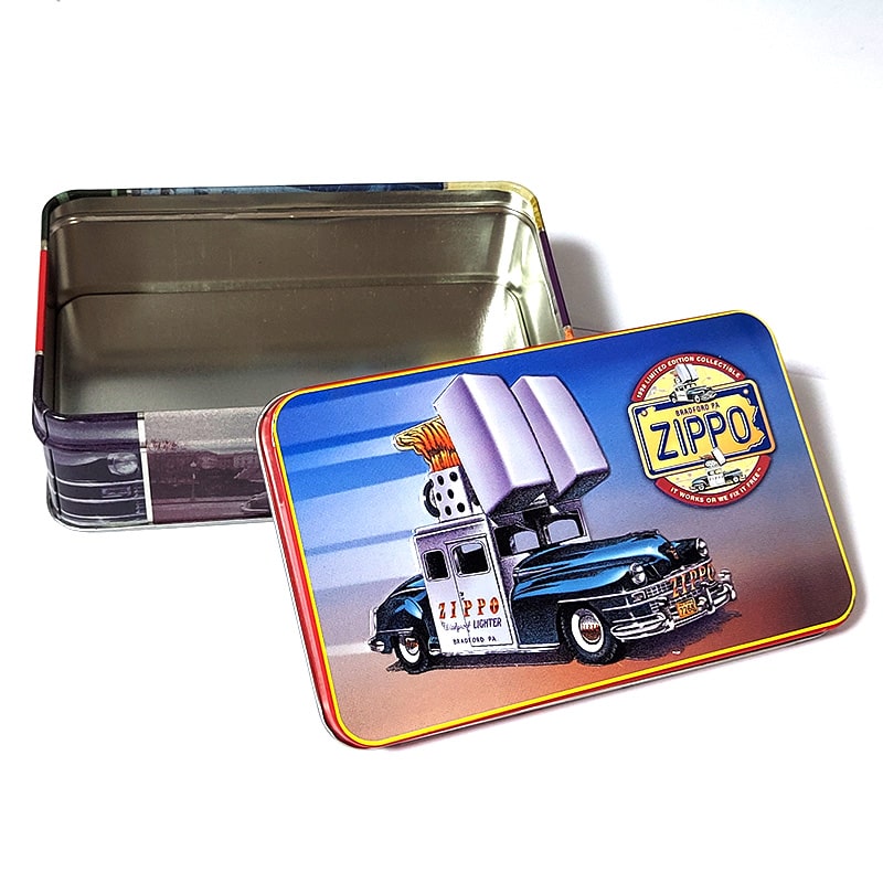 楽天市場】小物入れ レア ジッポカー ティン缶ケース ZIPPO社製 絶版品