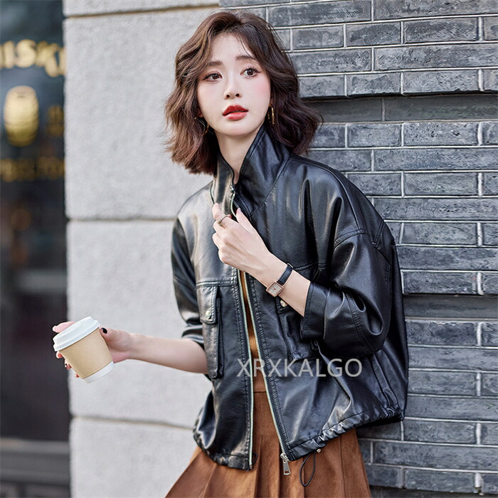 楽天市場】革ジャン 本革 ライダースジャケット レディース レザー