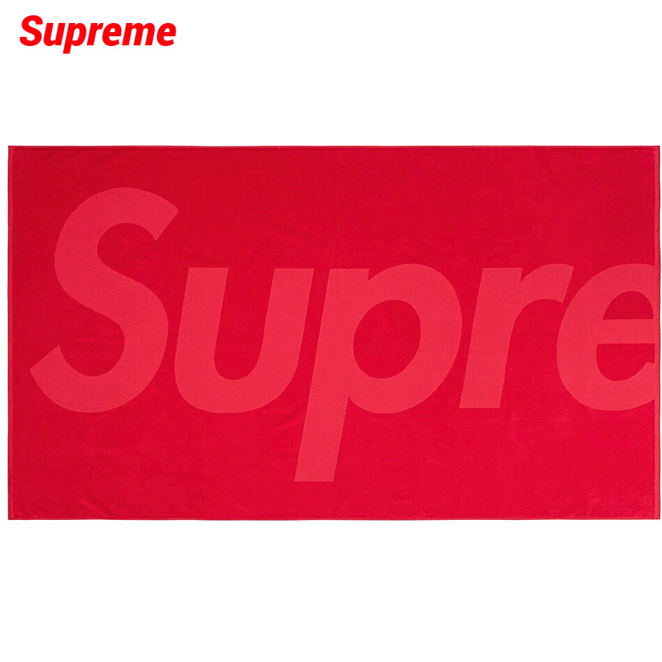 楽天市場】【Supreme Tonal Logo Towel Red シュプリーム トーナル