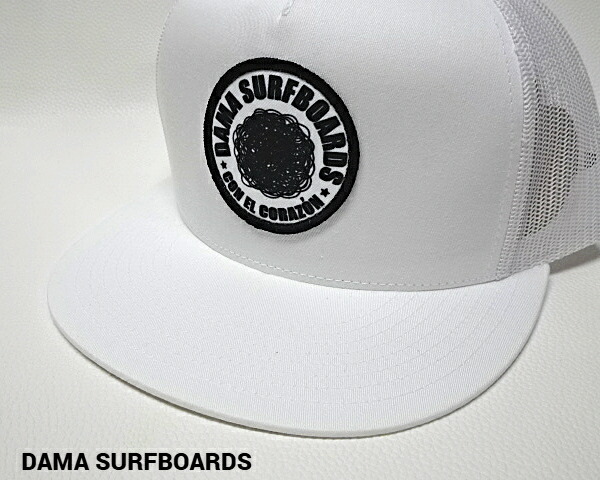 楽天市場】【DAMA SURFBOARDS CAP/White Mesh ダマ サーフボード