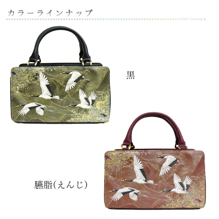 楽天市場】【 浅草文庫 】 友禅染 祝い鶴 柄 利休バッグ 和装 バッグ