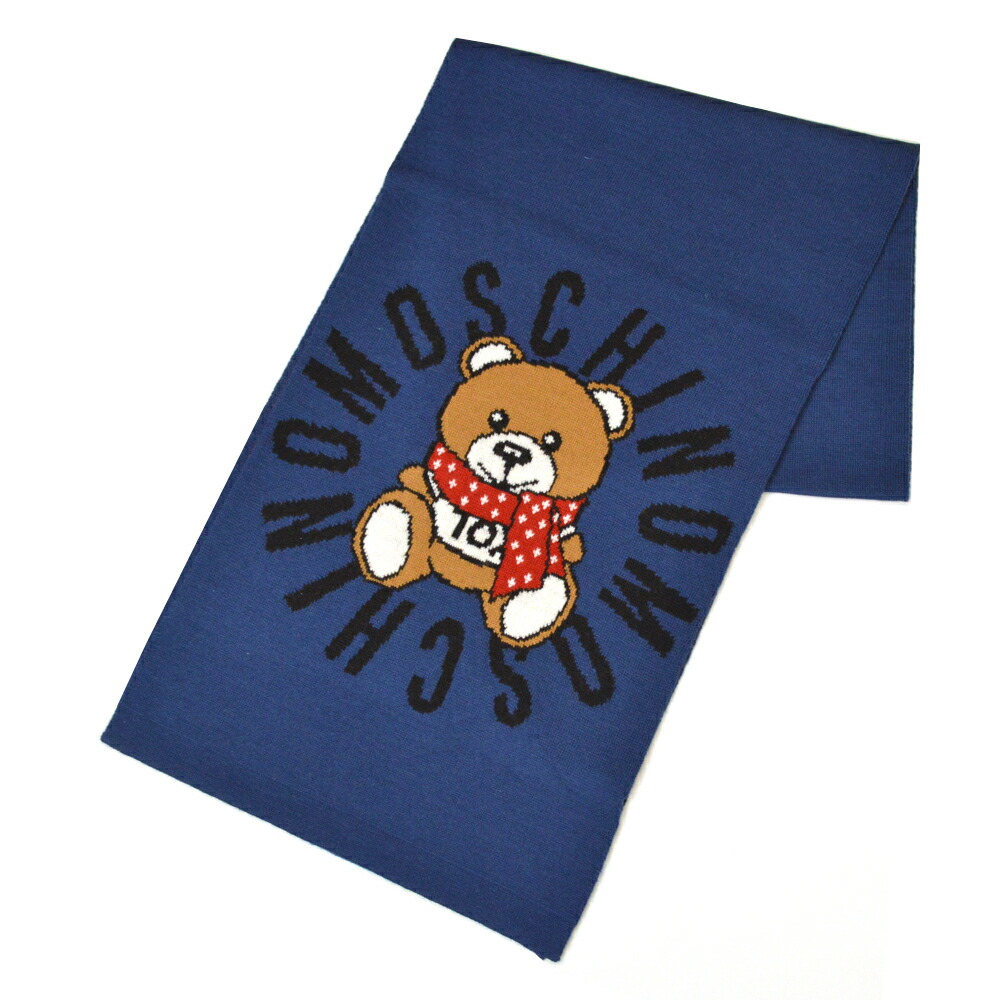 楽天市場】マフラー モスキーノ MOSCHINO テディベア/ロゴ/クマ ウール