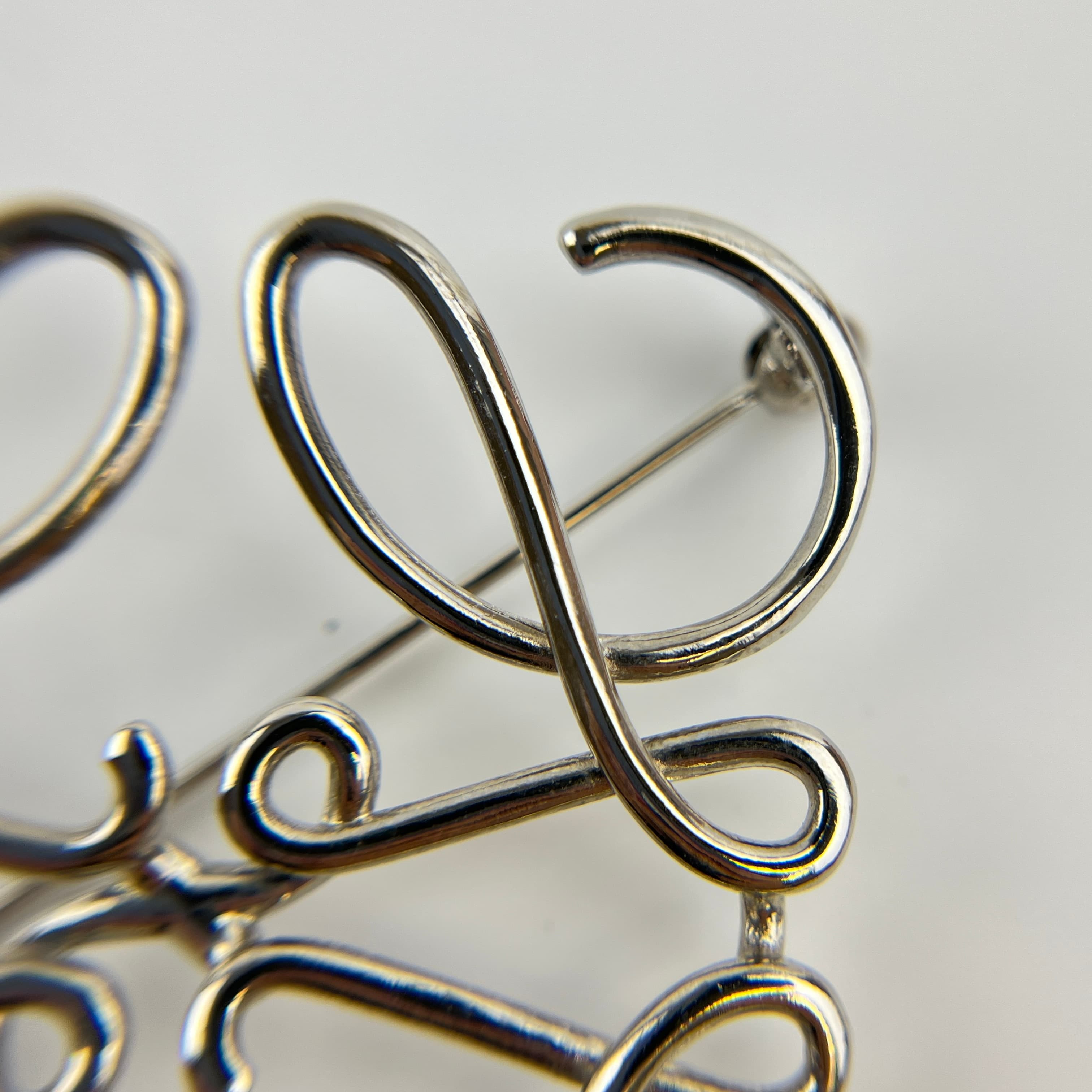 楽天市場】【中古】LOEWE ロエベ アナグラム ブローチ シルバー