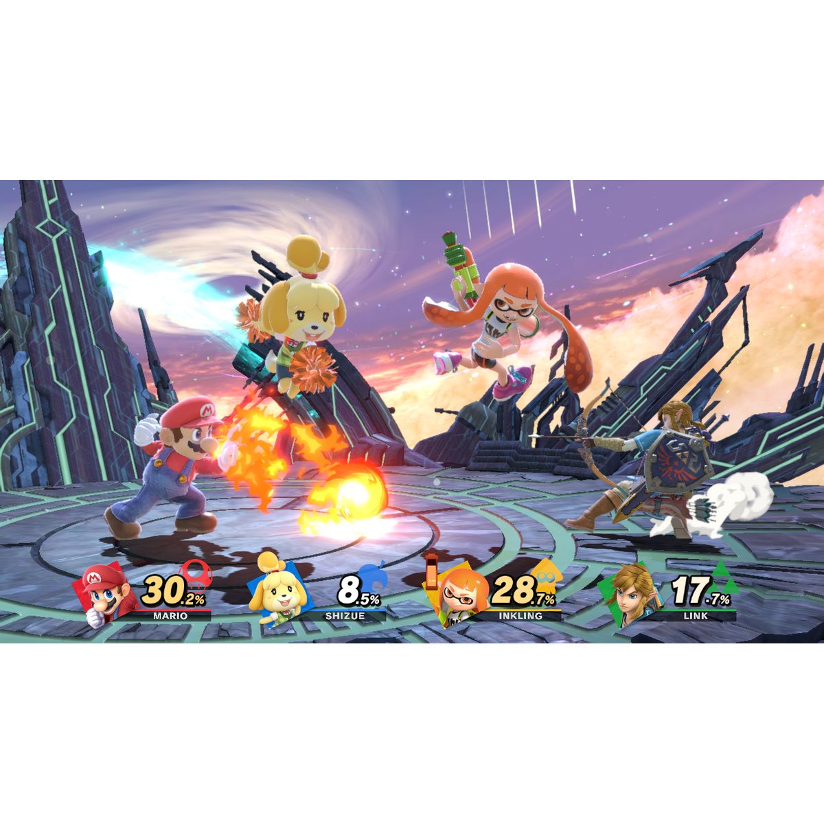 スイッチとソフト2つ「大乱闘とスプラトゥーン」 スイッチとソフト2つ「大