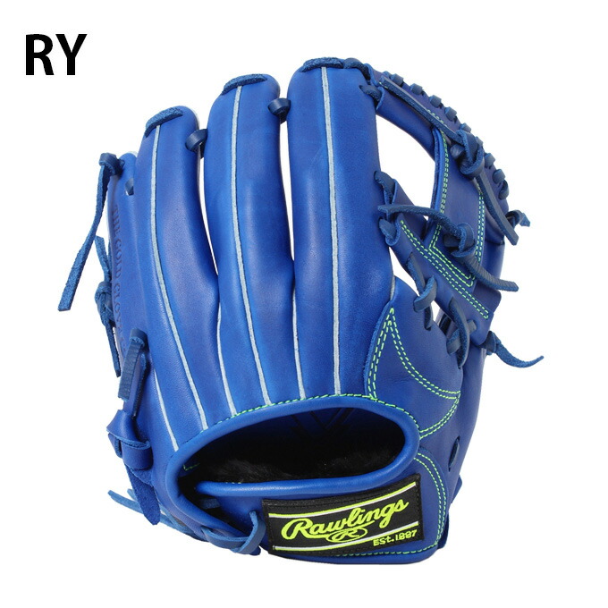 Rawlings 軟式グローブ 青⁄黒 収納袋付き Rawlings 軟式グローブ