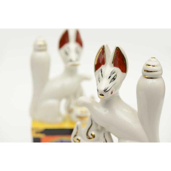 楽天市場】神具 神狐 6寸 1対 稲荷きつね キツネ お稲荷さん : 仏壇