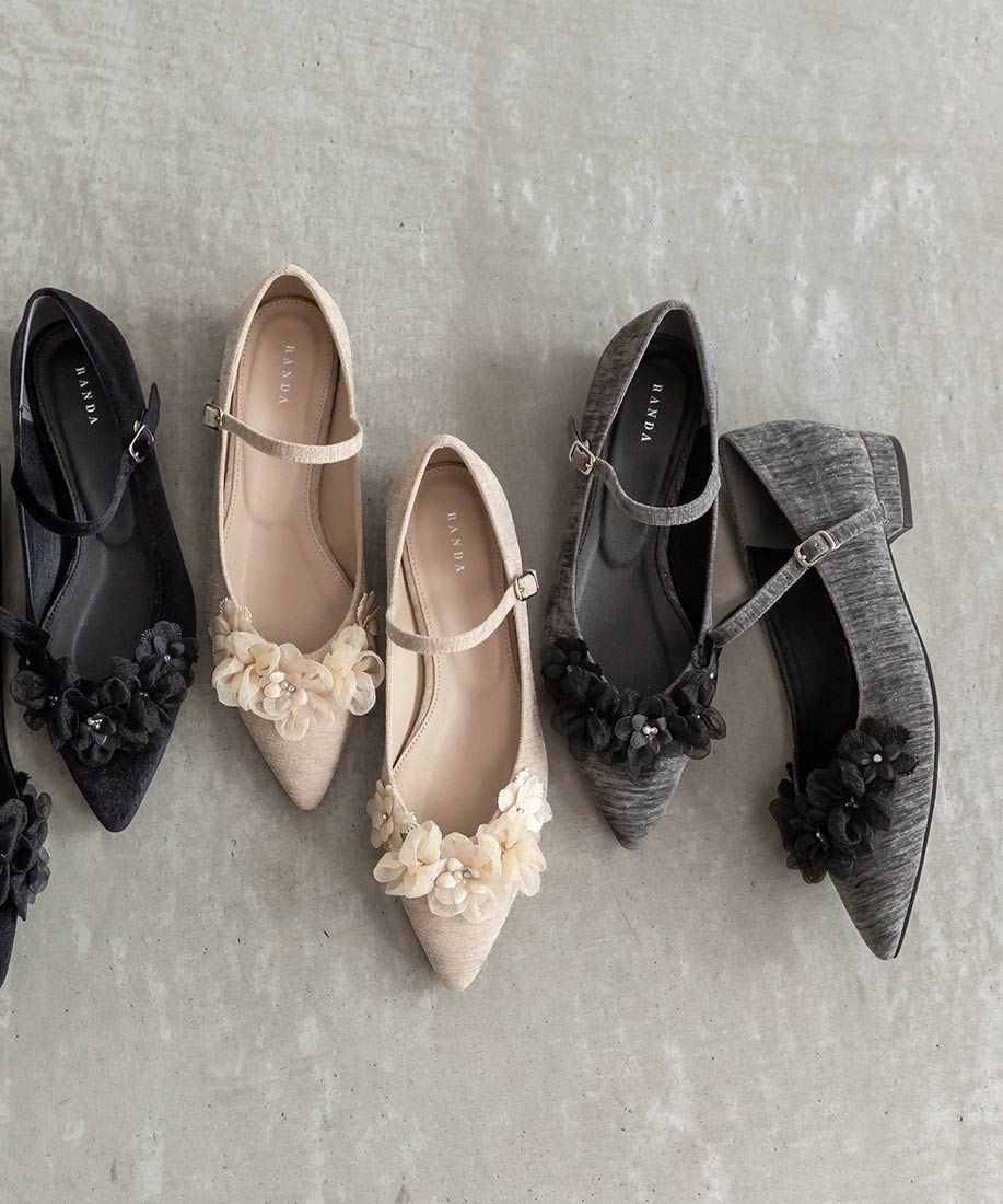 楽天市場】【50%OFF】【22.5cm〜25.5cm】RANDA/ランダ/3Dフラワー