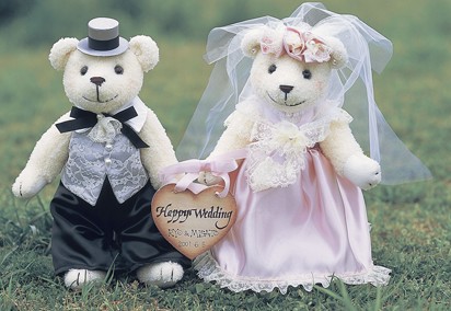 楽天市場】針・綿200g付き ウェルカムボードにもなる ウェディングベア