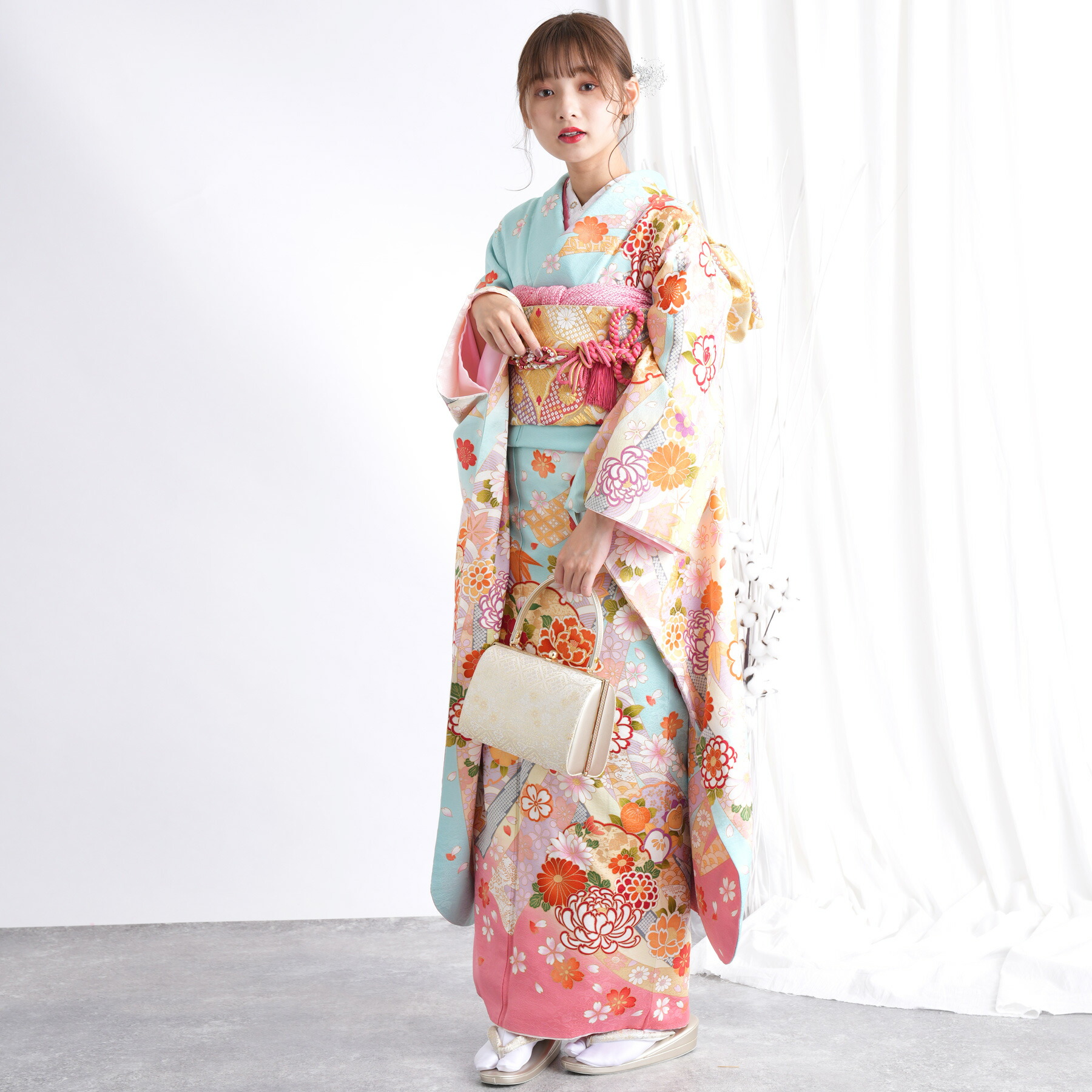 楽天市場】【レンタル】 振袖 レンタル 成人式 21点セット 華やか