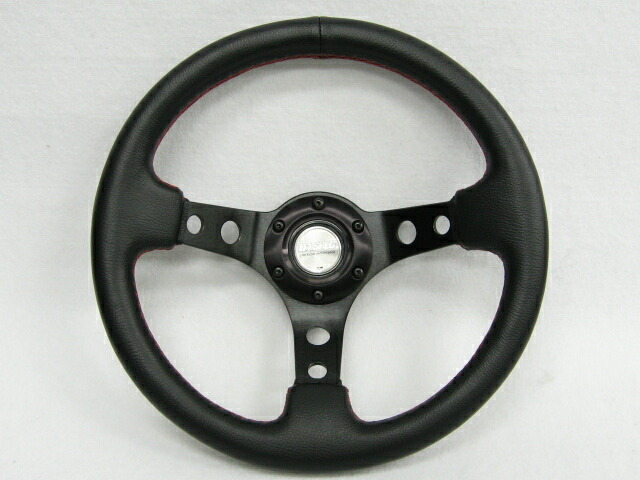 楽天市場】D1スペック ステアリング DEEP70 33パイ レッドステッチ