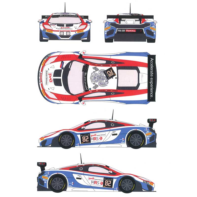 楽天市場】レーシングデカール43 1/24 マクラーレンMP-4-12c GT3 GT