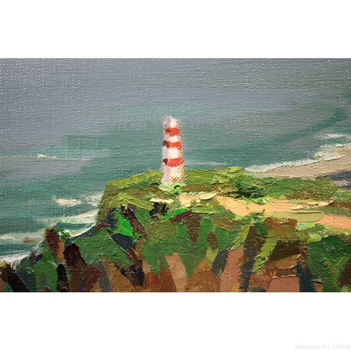 楽天市場】萬谷藤男 油絵・油彩画 『岬』 一点物 絵画 : 北海道画廊