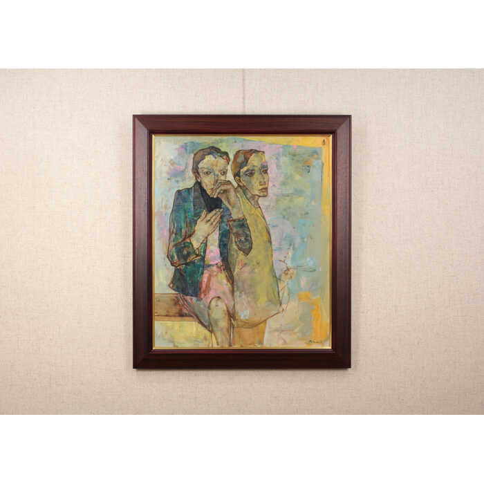 楽天市場】絵画 高橋三加子 油絵・油彩画 『街角のひと』 人物 渡世