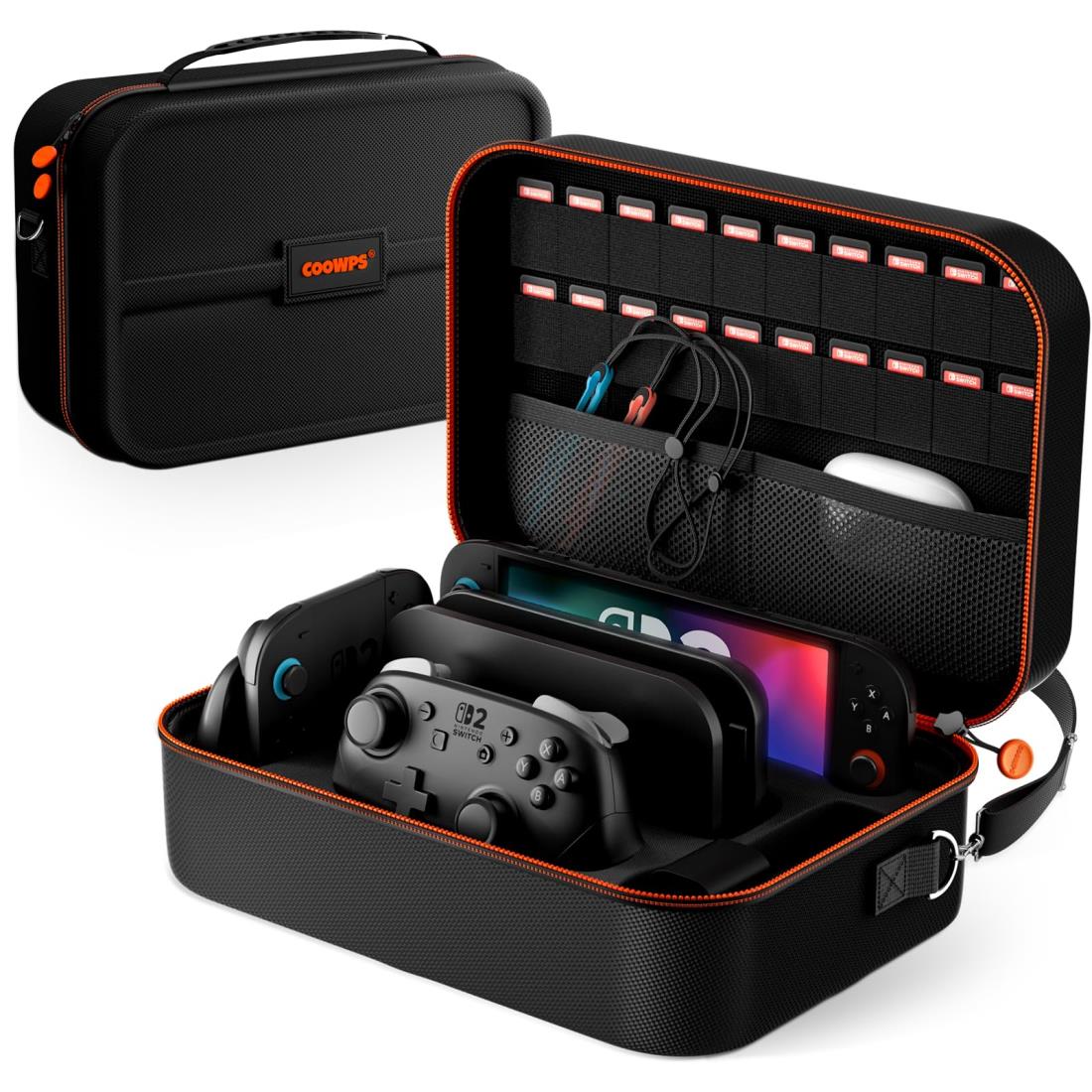 楽天市場】Coowps 大容量キャリングケース Nintendo Switch 2対応