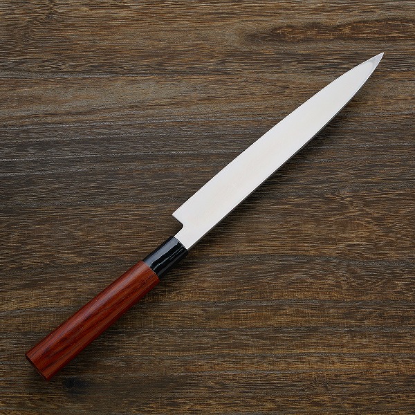 楽天市場】本鍛造複合ステンレス柳刃包丁240mm手造り本刃付け 日本製