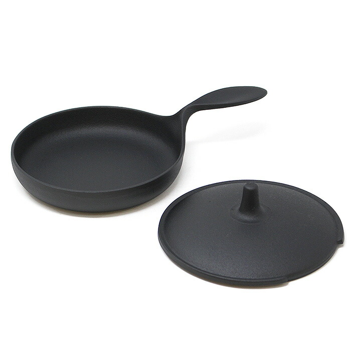 楽天市場】南部鉄器 及源鋳造 小笠原陸兆 蓋付ミニパン 14cm 南部鉄