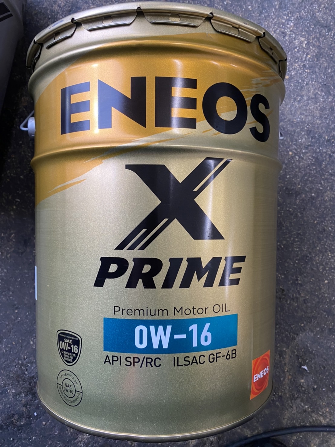 楽天市場】ENEOS X PRIME 0W-16 20L ガソリンエンジンオイル API:SP/RC