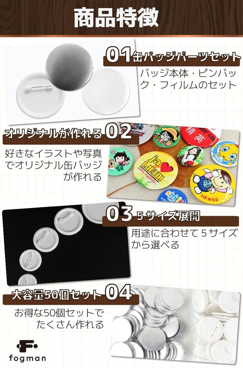 楽天市場】【楽天ランキング1位入賞】缶バッジ ピンバッジ 缶バッチ