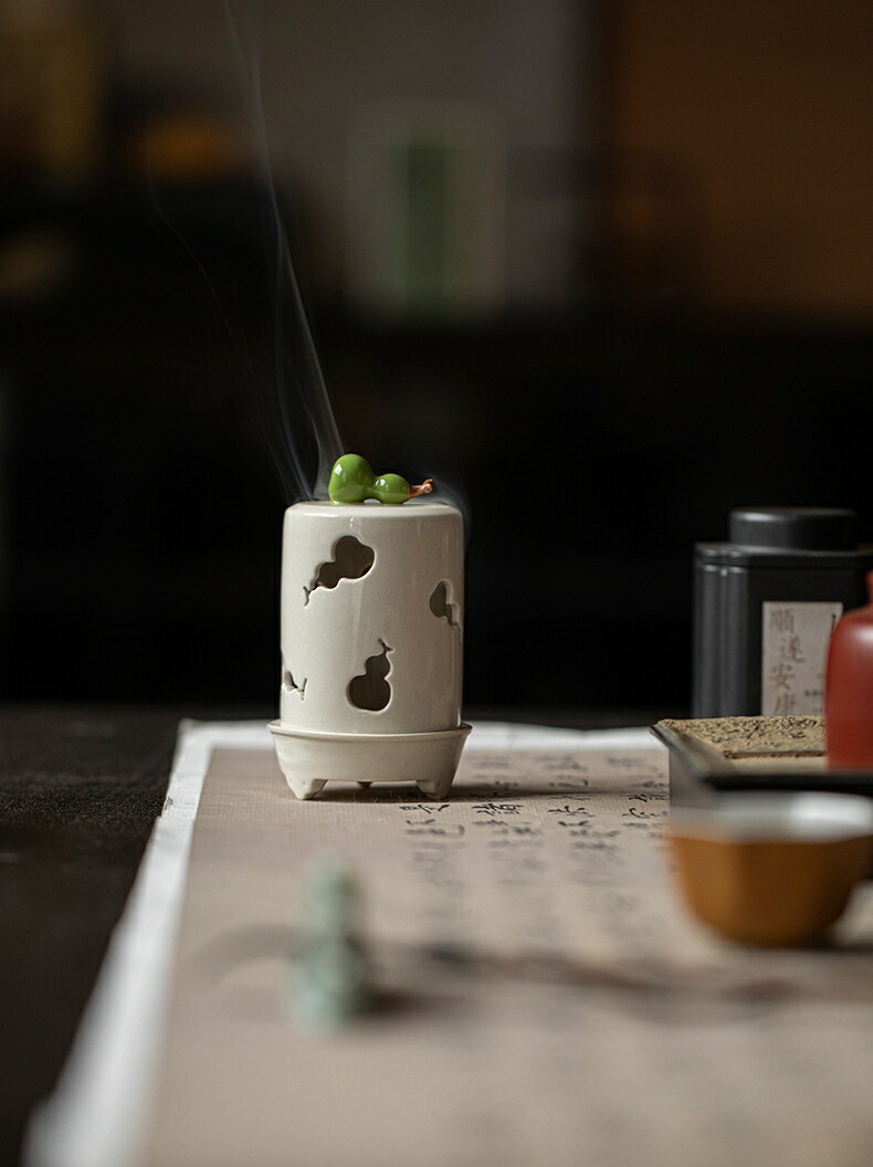 楽天市場】癒し 香炉 お香・線香立て 瓢箪 ひょうたん 磁器 仏具