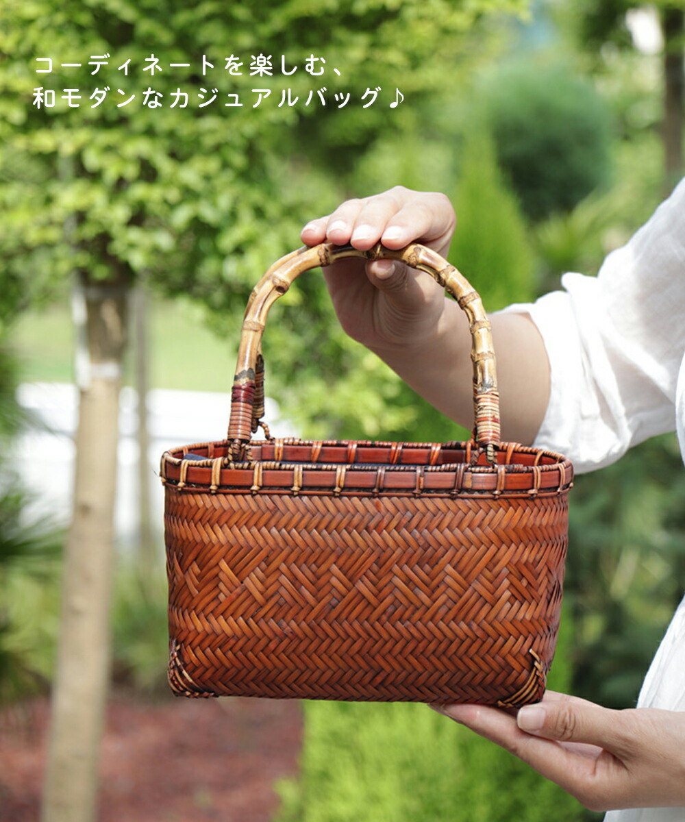 楽天市場】清境Craft かごバッグ レディース 竹かご バッグ 小サイズ