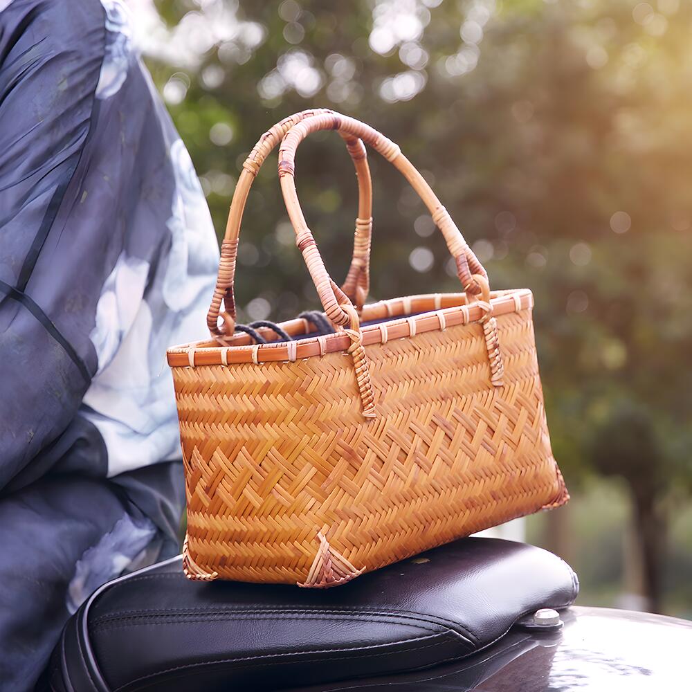 楽天市場】清境Craft かごバッグ レディース 竹かご バッグ 軽量 人気