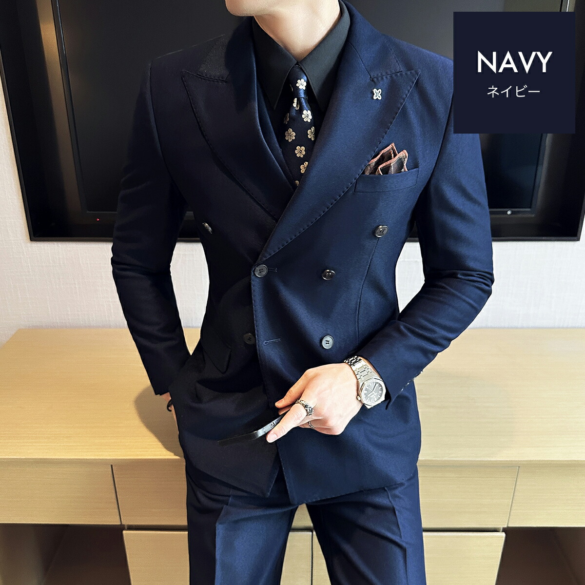 楽天市場】【10％オフ☆LINEクーポン】無地 スーツ ビジネス ダブル