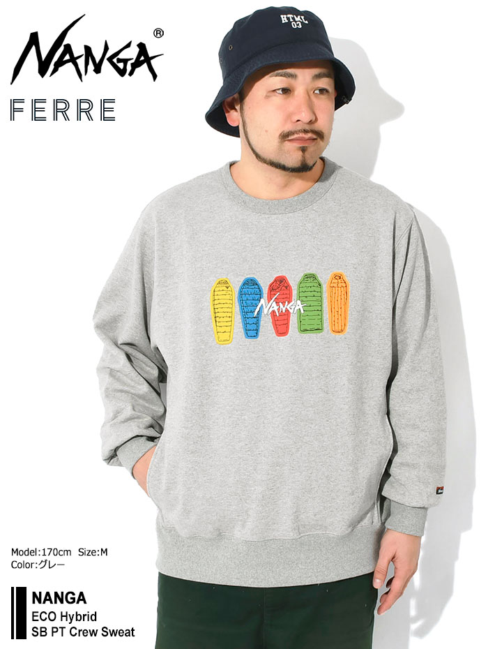 NANGA グレー スウェット ユニセックス NANGA グレー スウェット ユニ