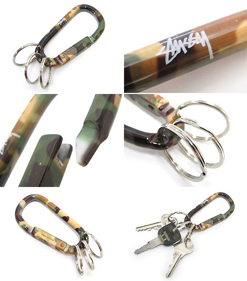 楽天市場】ステューシー STUSSY Camo カラビナ(stussy Carabiner