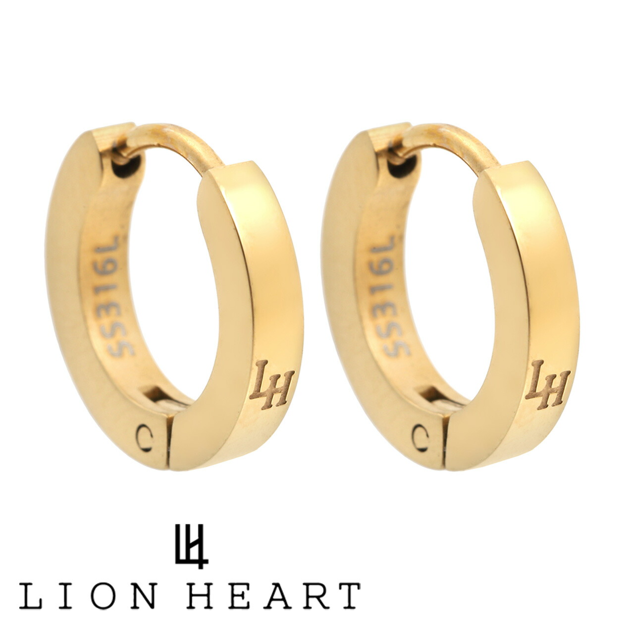 楽天市場】ライオンハート ピアス 両耳 2本セット メンズ 男性用