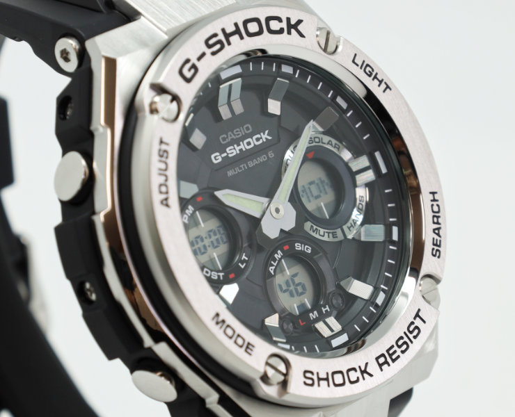 楽天市場】G-SHOCK G-STEEL Gショック 電波 ソーラー GST-W110-1AJF