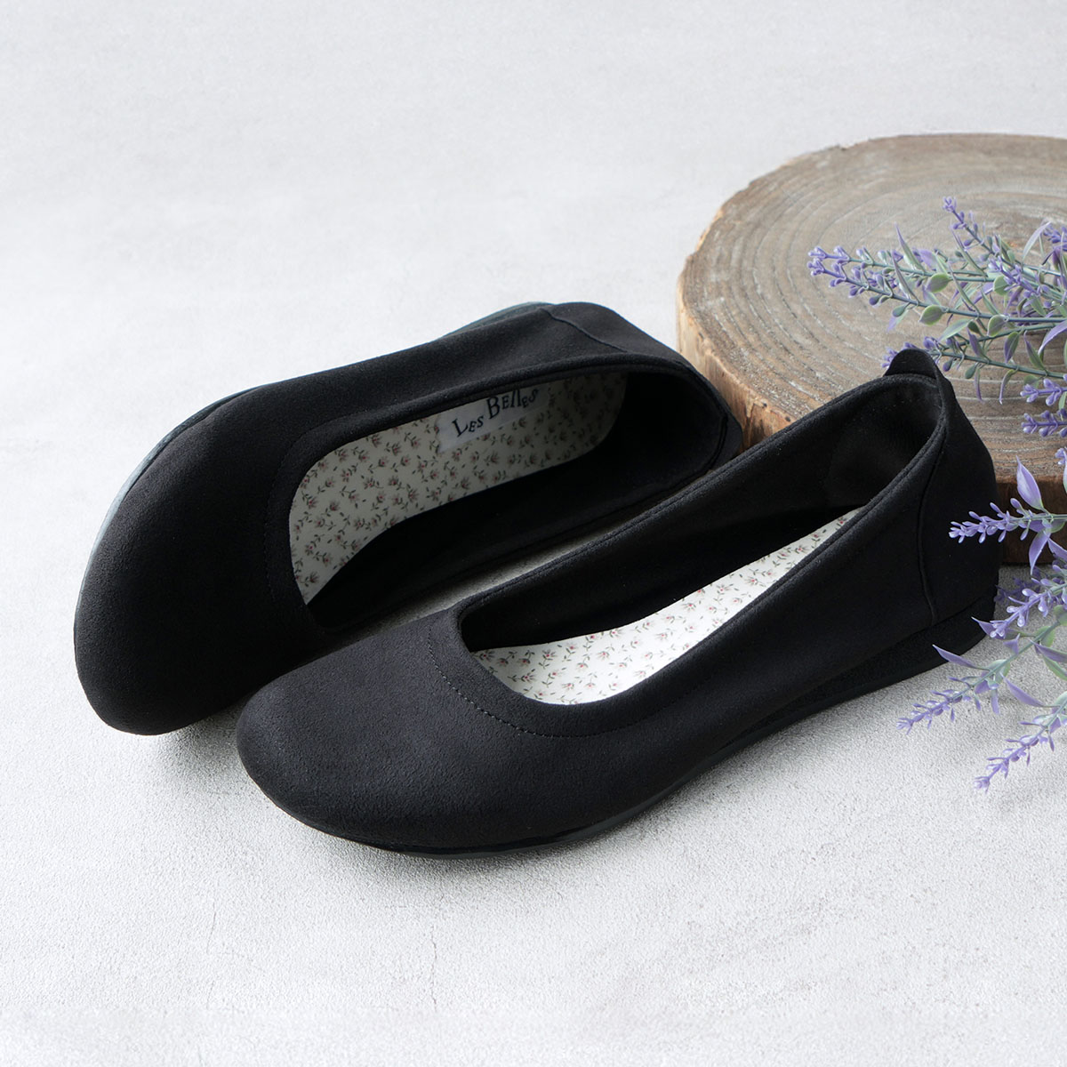 楽天市場】バレエシューズ パンプス スエード フラットシューズ