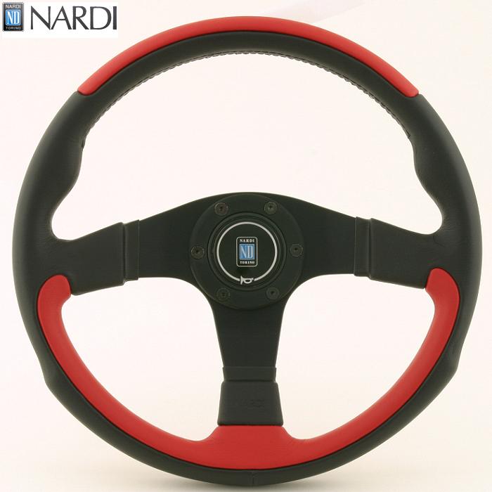 楽天市場】NARDI ナルディ N807 ブラック/レッドレザー&ブラック