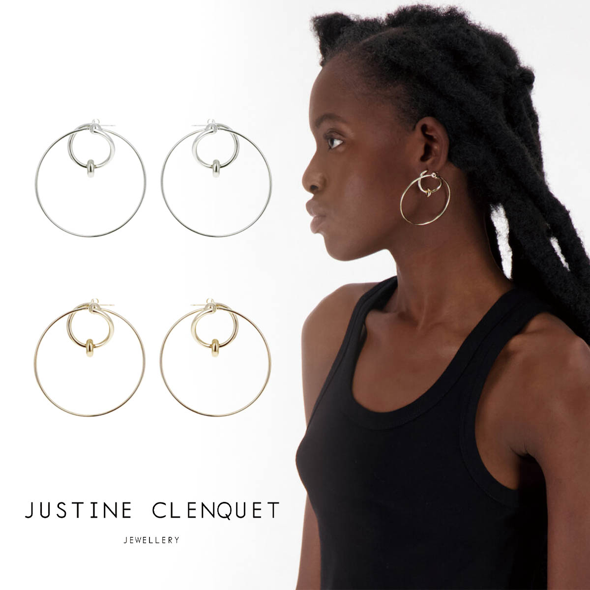 楽天市場】ジュスティーヌクランケ Justine Clenquet エヴァ ピアス