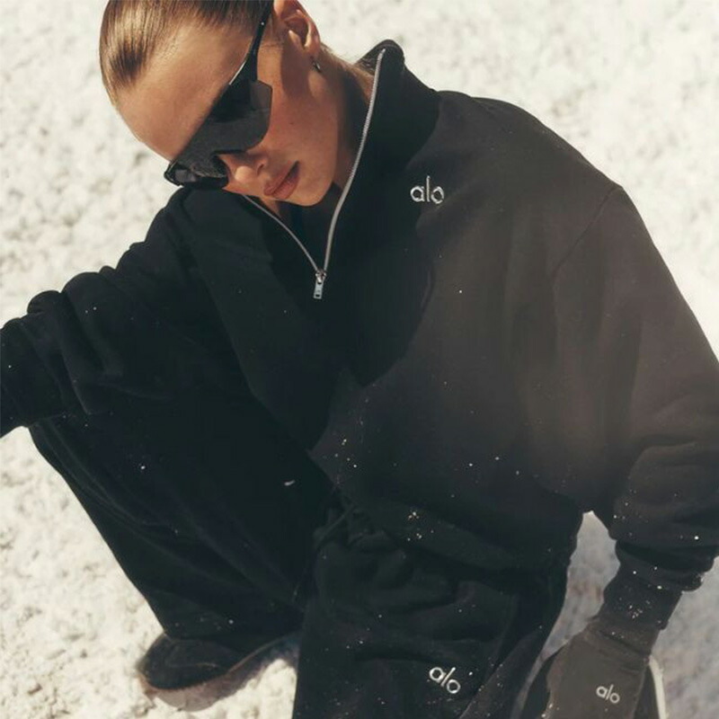 楽天市場】Alo Yoga スウェット ハーフジップ アローヨガ Accolade 1/4