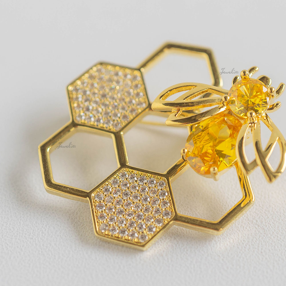 楽天市場】Jeweliss 蜂 ブローチ アベイユ Abeille ミツバチ