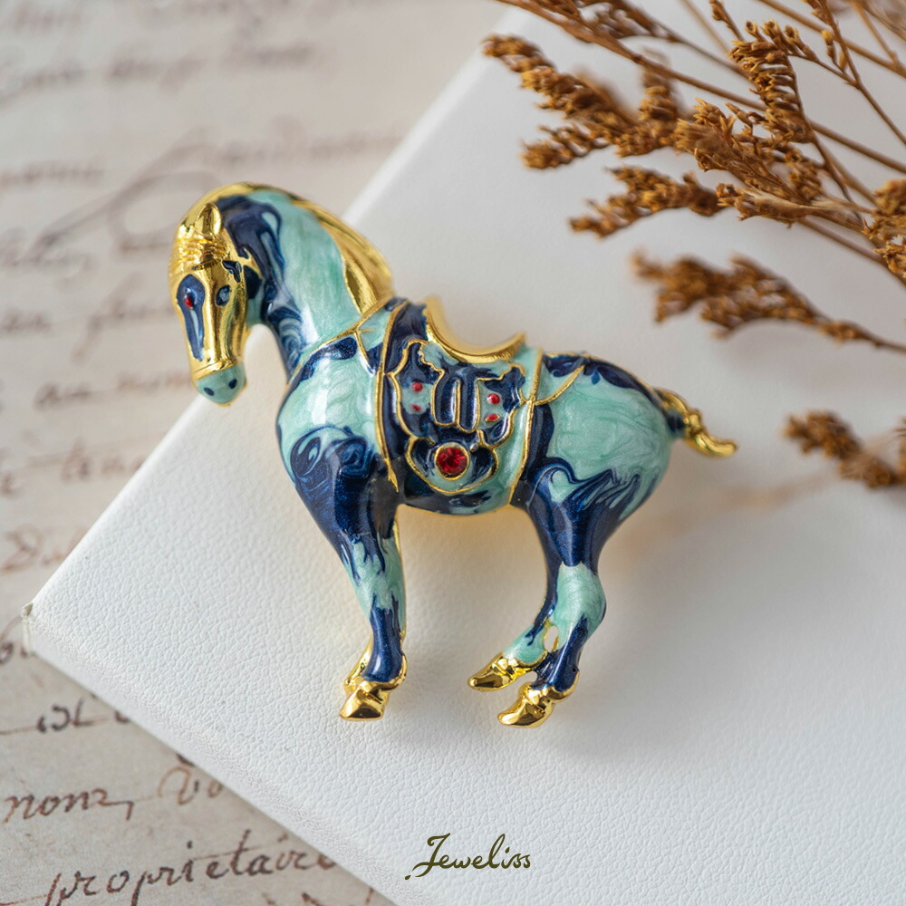 楽天市場】Jeweliss ブローチ Stille シュティレ 馬 ウマ 午 干支