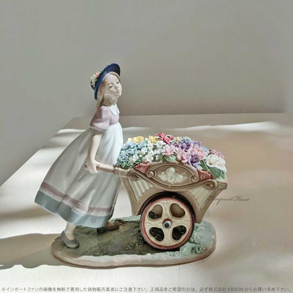 楽天市場】リヤドロ 可愛いお花屋さん 荷車 少女 置物 01006251 LLADRO