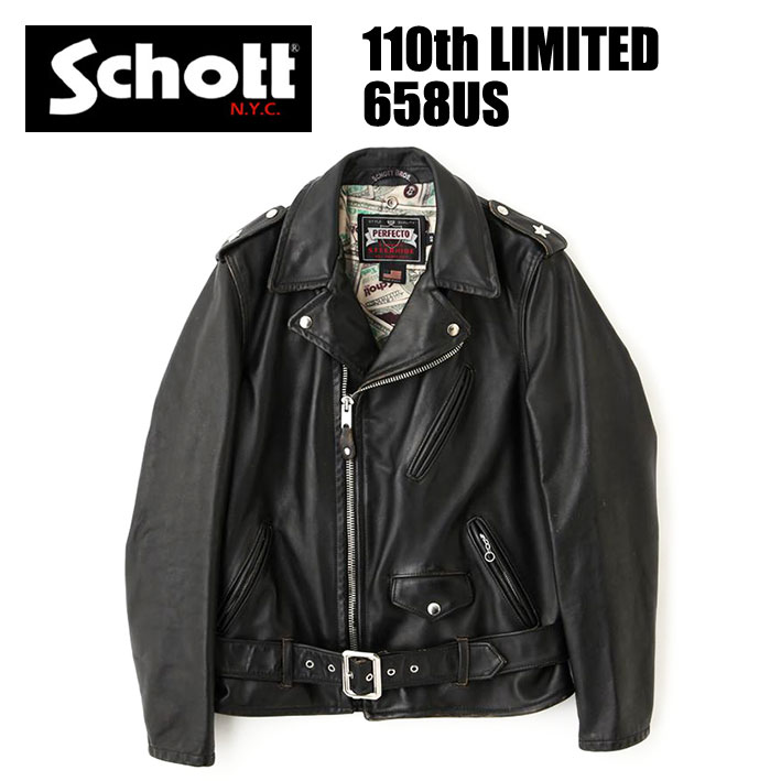 楽天市場】Schott ショット 658US 110周年限定 ONE STAR RIDERS 110TH
