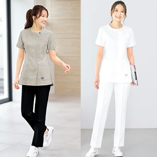 楽天市場】[ナチュラルビューティー]美ライン袖パイピング前開き