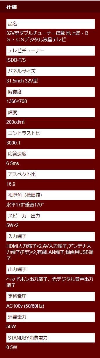 楽天市場】GRANPLE 32V型 1TBハードディスク内蔵裏番組録画対応ダブル