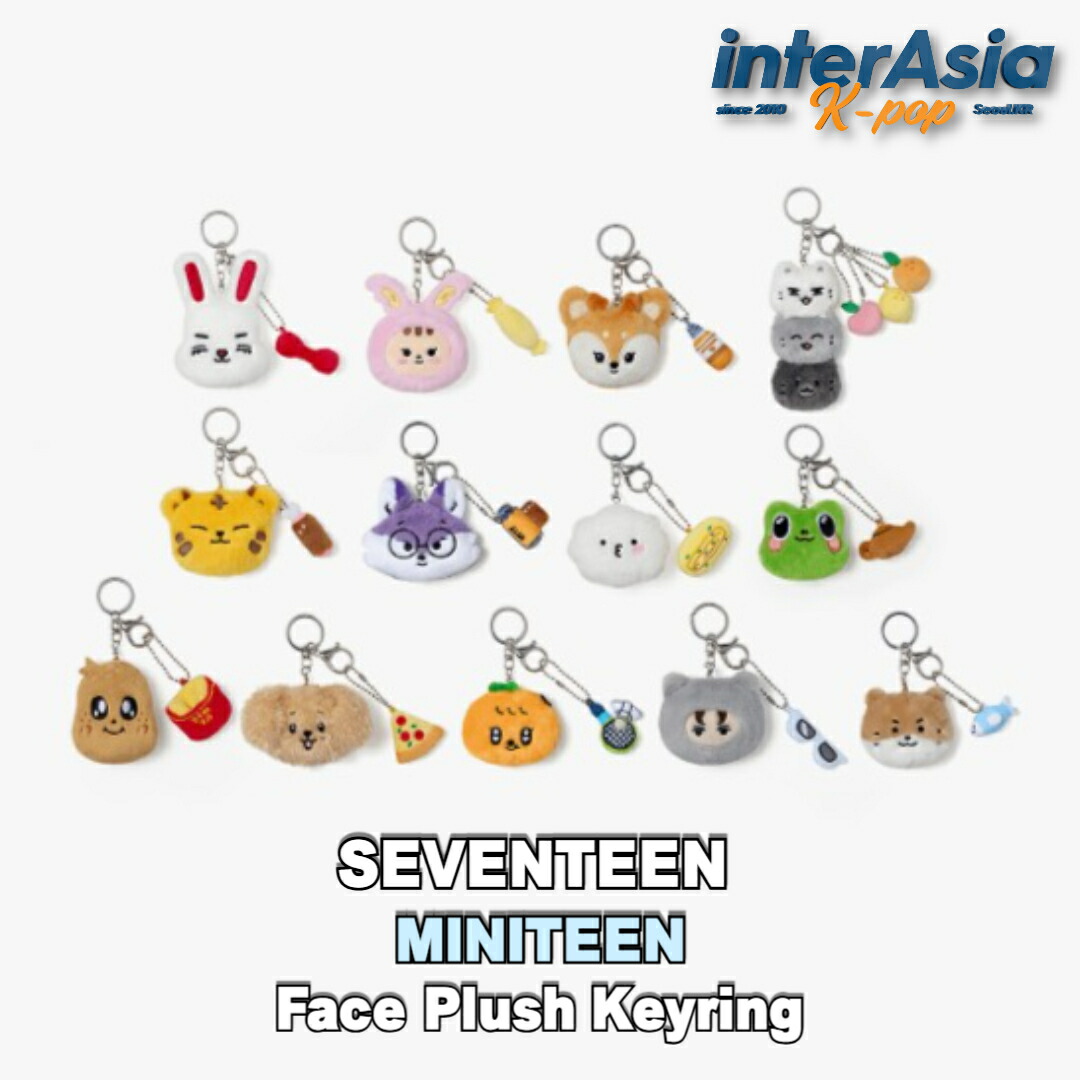 楽天市場】☆13種選択☆ SEVENTEEN - 【MINITEEN】 Face Plush Keyring
