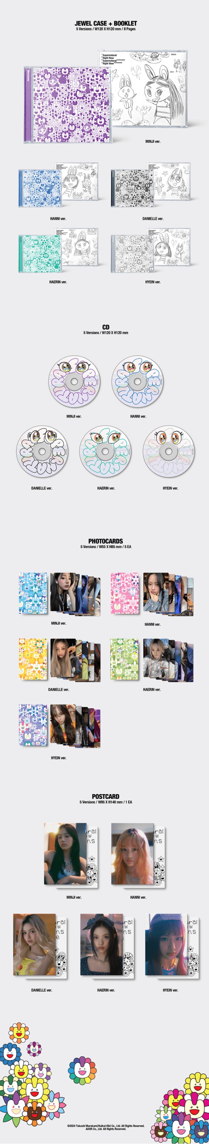 楽天市場】☆Weverse特典☆5種セット☆ NewJeans - 「Supernatural