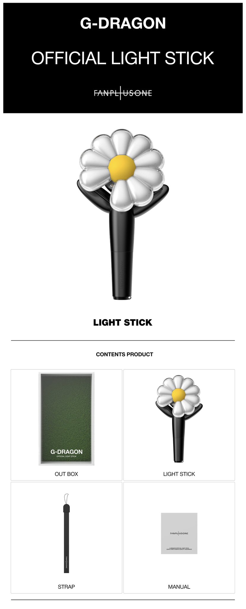楽天市場】G-DRAGON - OFFICIAL LIGHT STICK クォンジヨン GD 公式