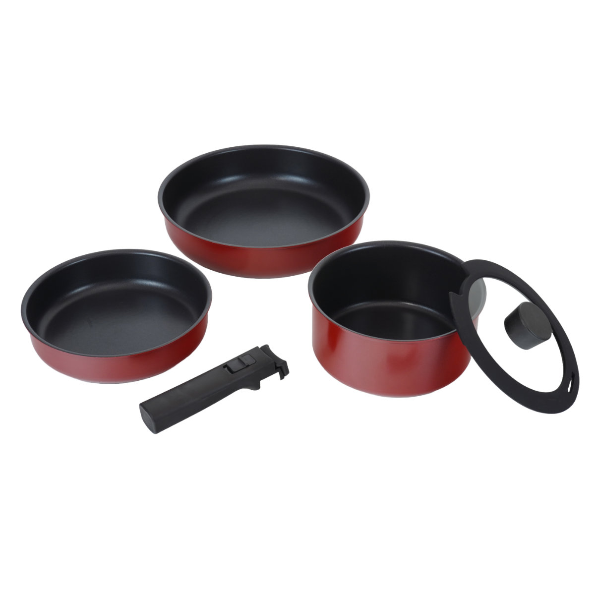 楽天市場】フライパン 5点セット IH対応 トテトル 蓋付き 着脱ハンドル