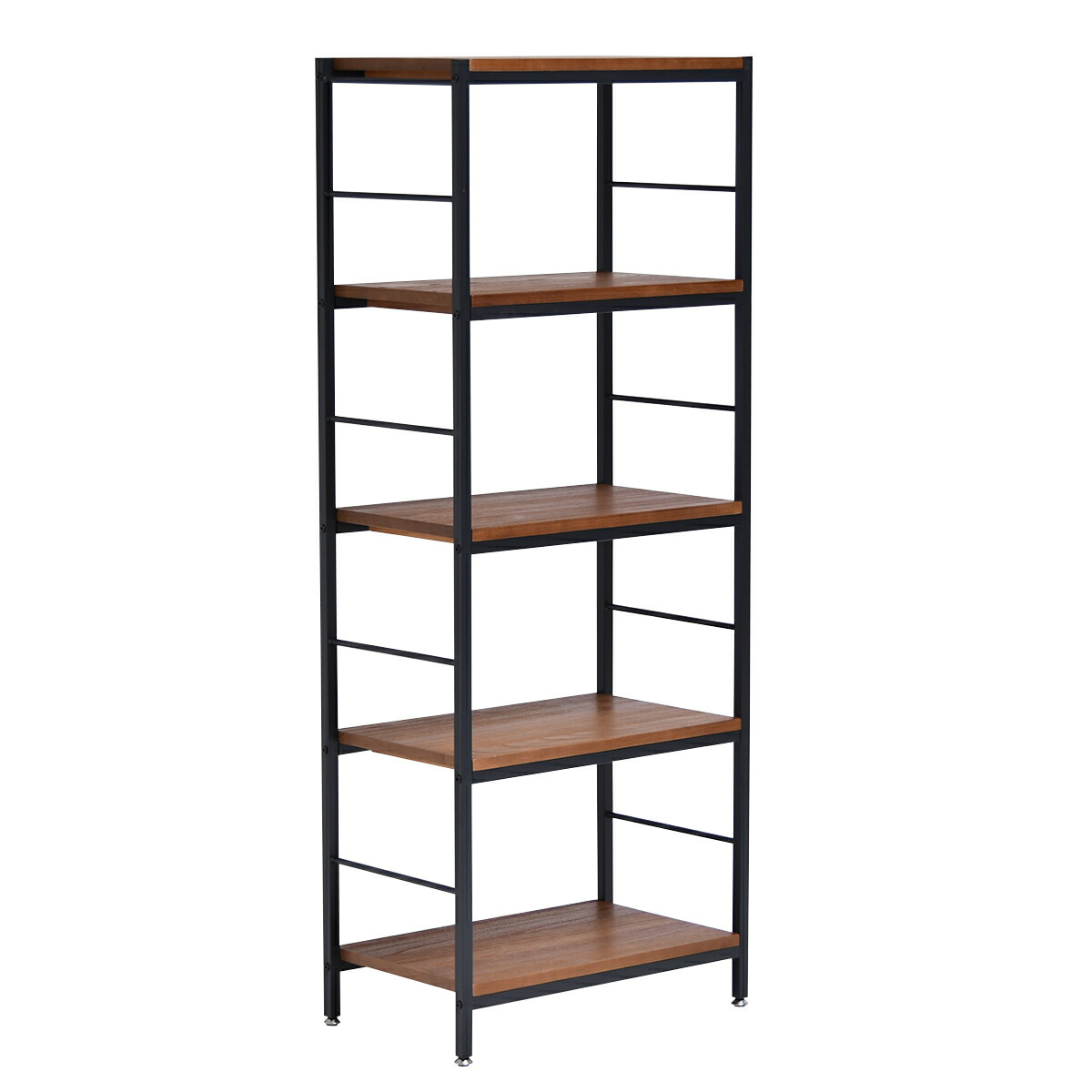 楽天市場】オープンラック 5段 ヴィンテージ調 天然木棚板 幅60cm