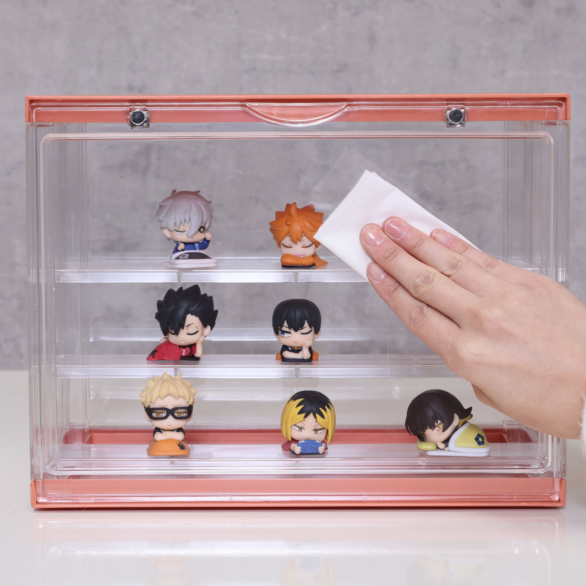 楽天市場】収納ケース コレクションケース hina 扉付き 推し活 卓上