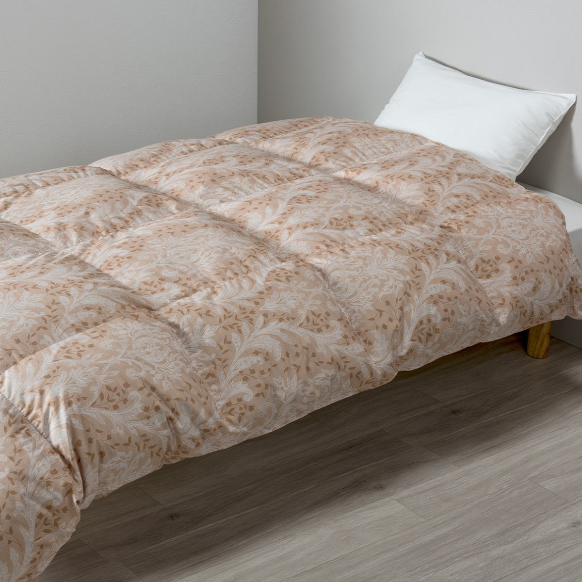 楽天市場】西川 羽毛布団 グースダウン93％ リーフ柄 シングルロング