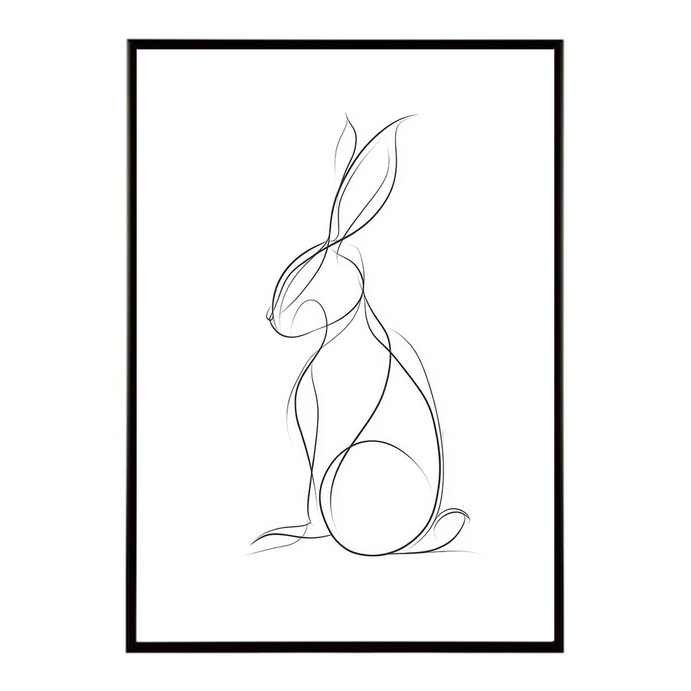 楽天市場】兎 うさぎ ペット 動物 アニマル ラインアート イラスト