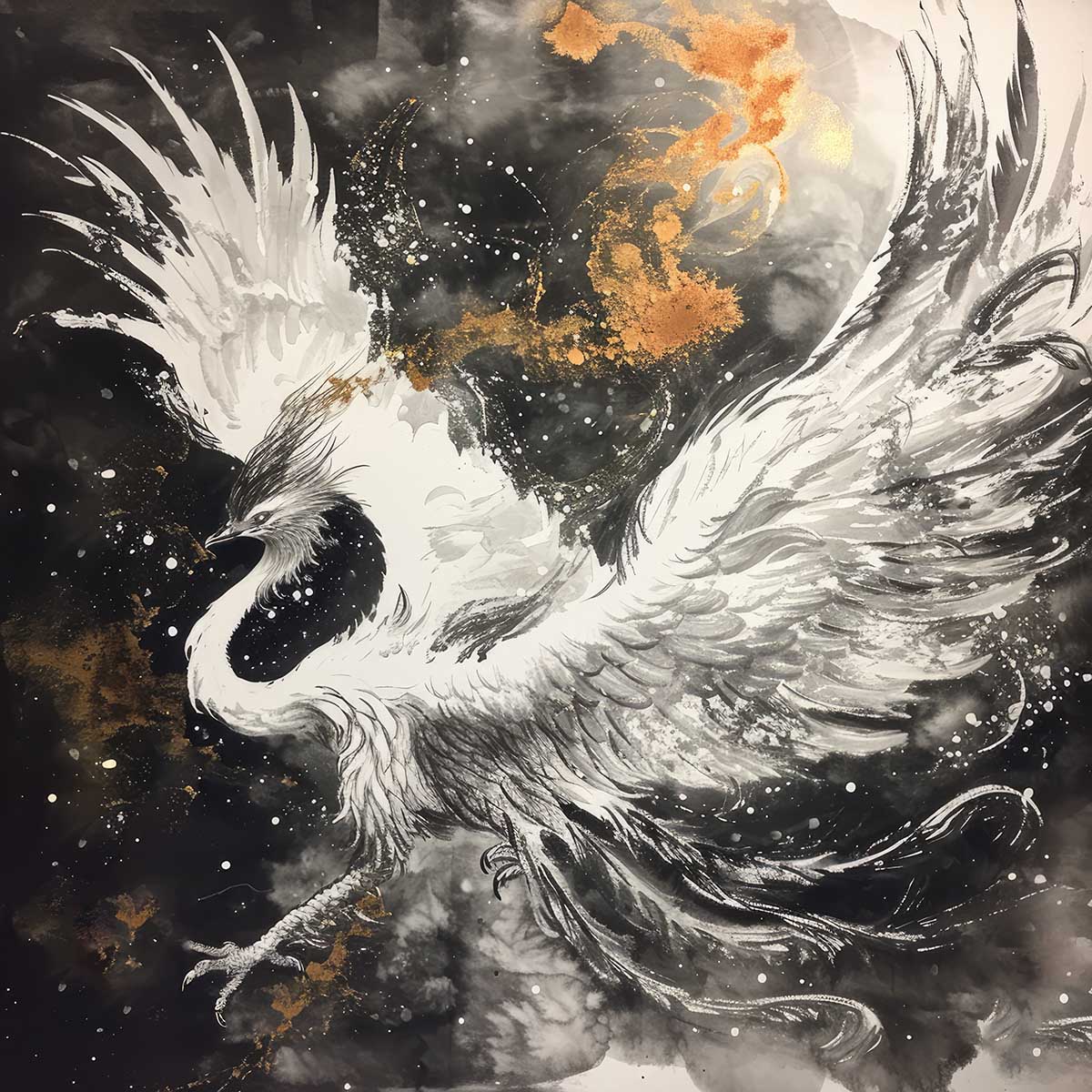 楽天市場】鳳凰 ほうおう フェニックス 開運 正方形ポスター 豪華 絵画